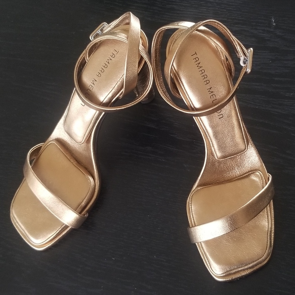 TAMARA MELLON GOLD SANDALS